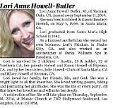 Lori Butler's Passing: a Solemn Obituary | Fond Remembrance