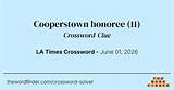 The Ultimate June Honoree Crossword: Test Your Knowledge!